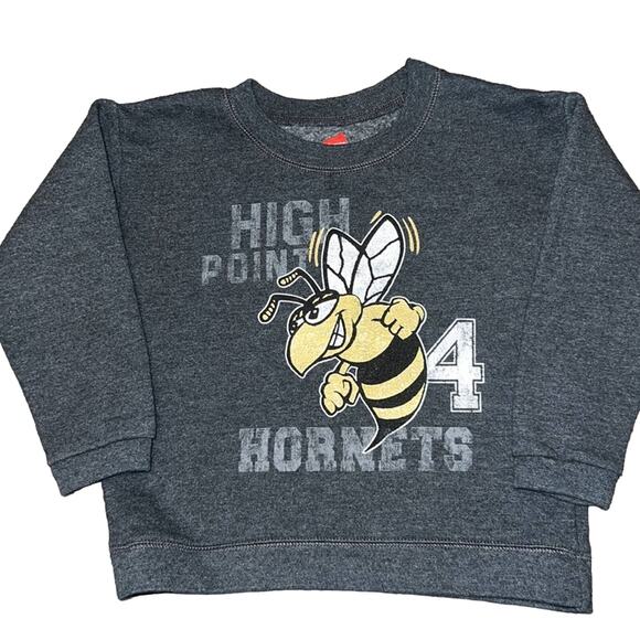 High point university hornets gray crewneck sweatshirt size 4T - Picture 1 of 6